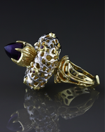 Fantastic flower ring white