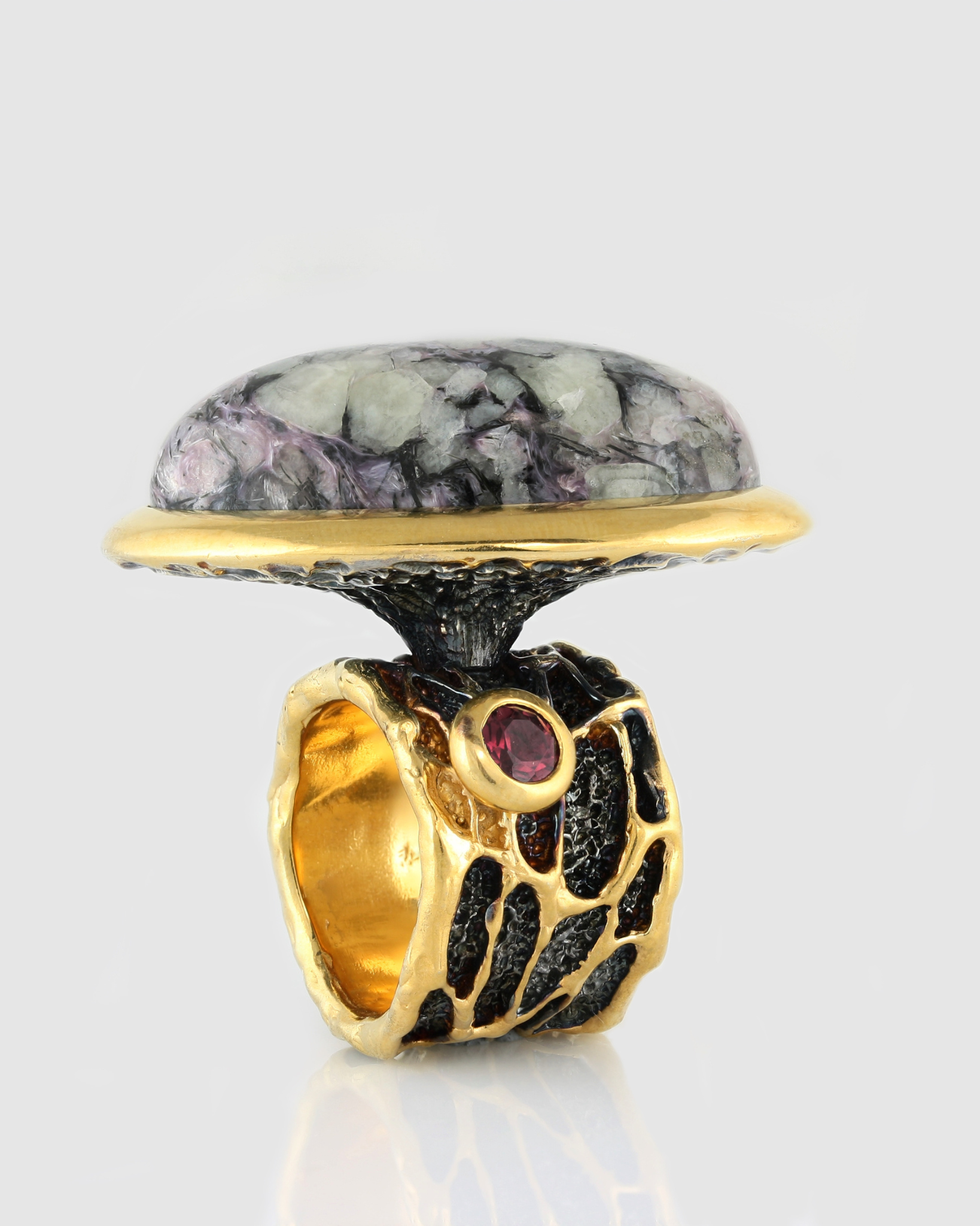 Charoite ring